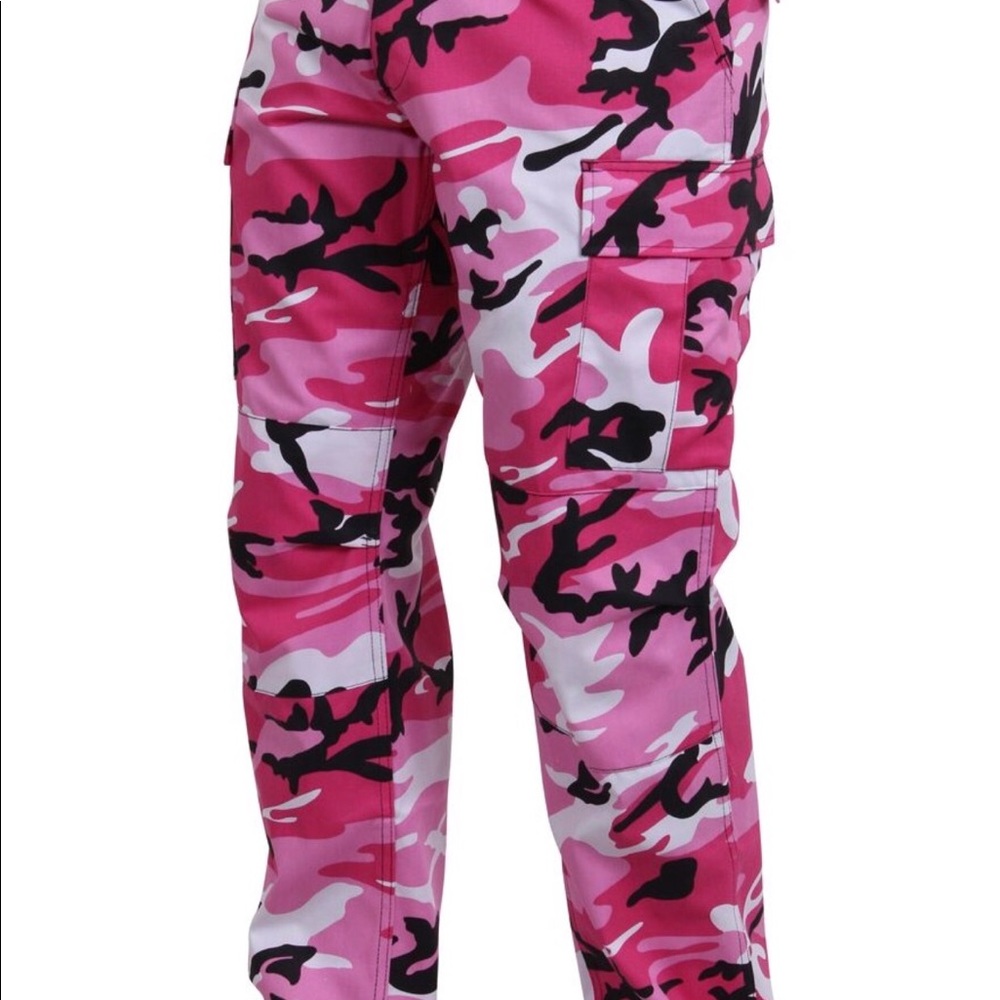 Pink camo pants